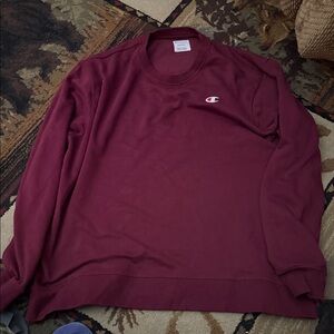 Champion Men's Burgundy Crewneck Sweater
